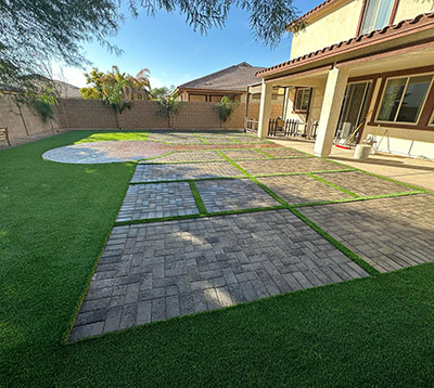 install stone paver, EH Landscaping in Apache Junction